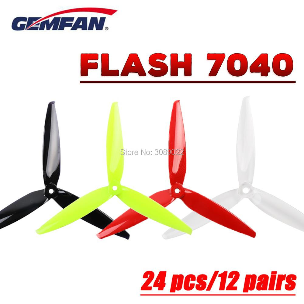 Rc Helicopter Blade - 24 PCS/12 Pasang Gemfan Flash 7040
