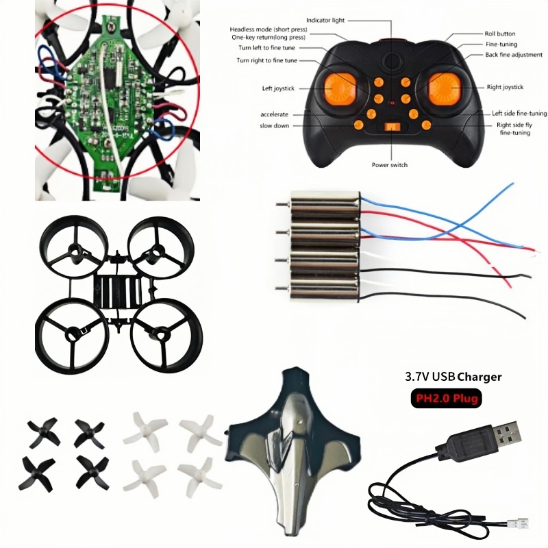 Kit Drone DIY Lengkap 2.4G 6Ax - Rc Helicopter Tool Kit ulasan dan harga